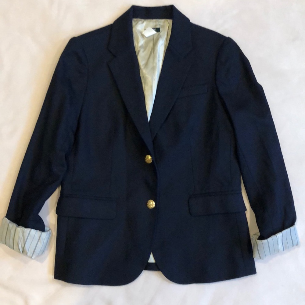 J. Crew navy wool blazer